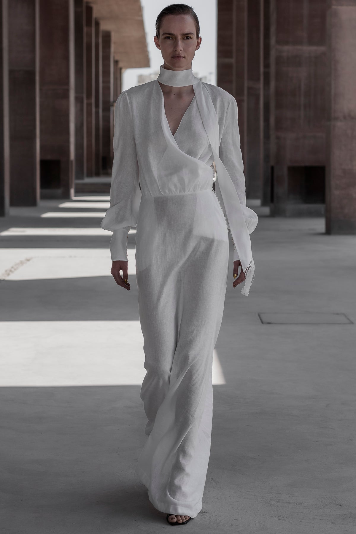 Jagoda Dress in Pearl White| Noon by Noor