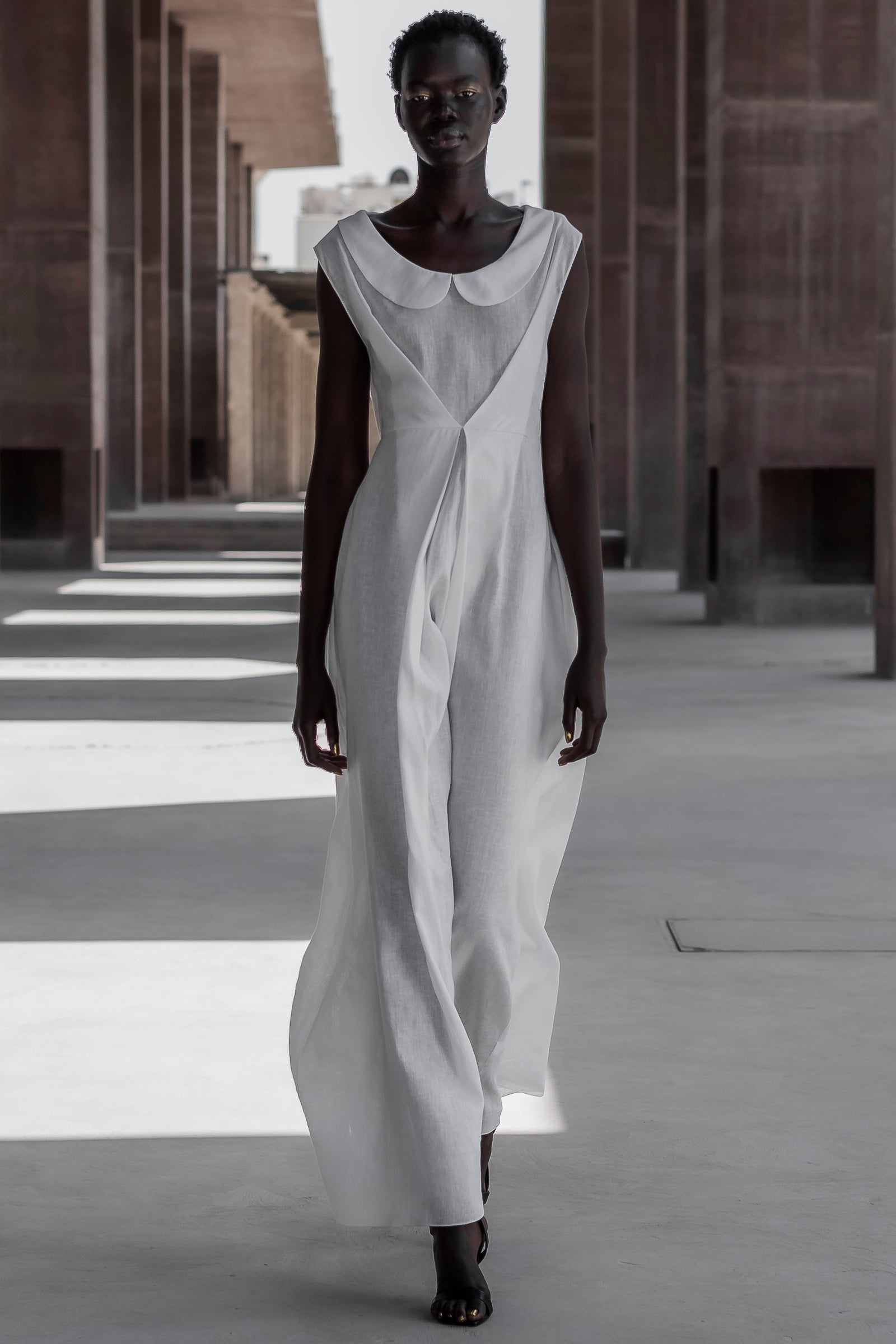 Deepanjali Dress in Pearl White | Noon By Noor