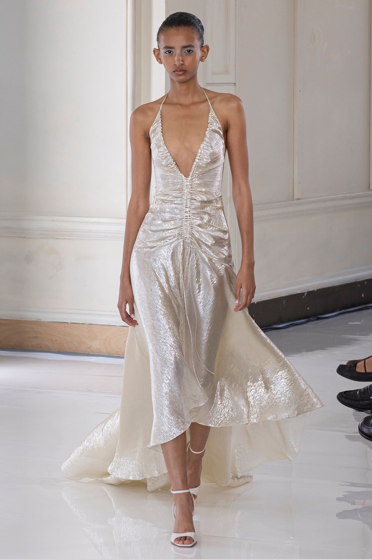 Amur Dress in Pale Gold | Noon By Noor