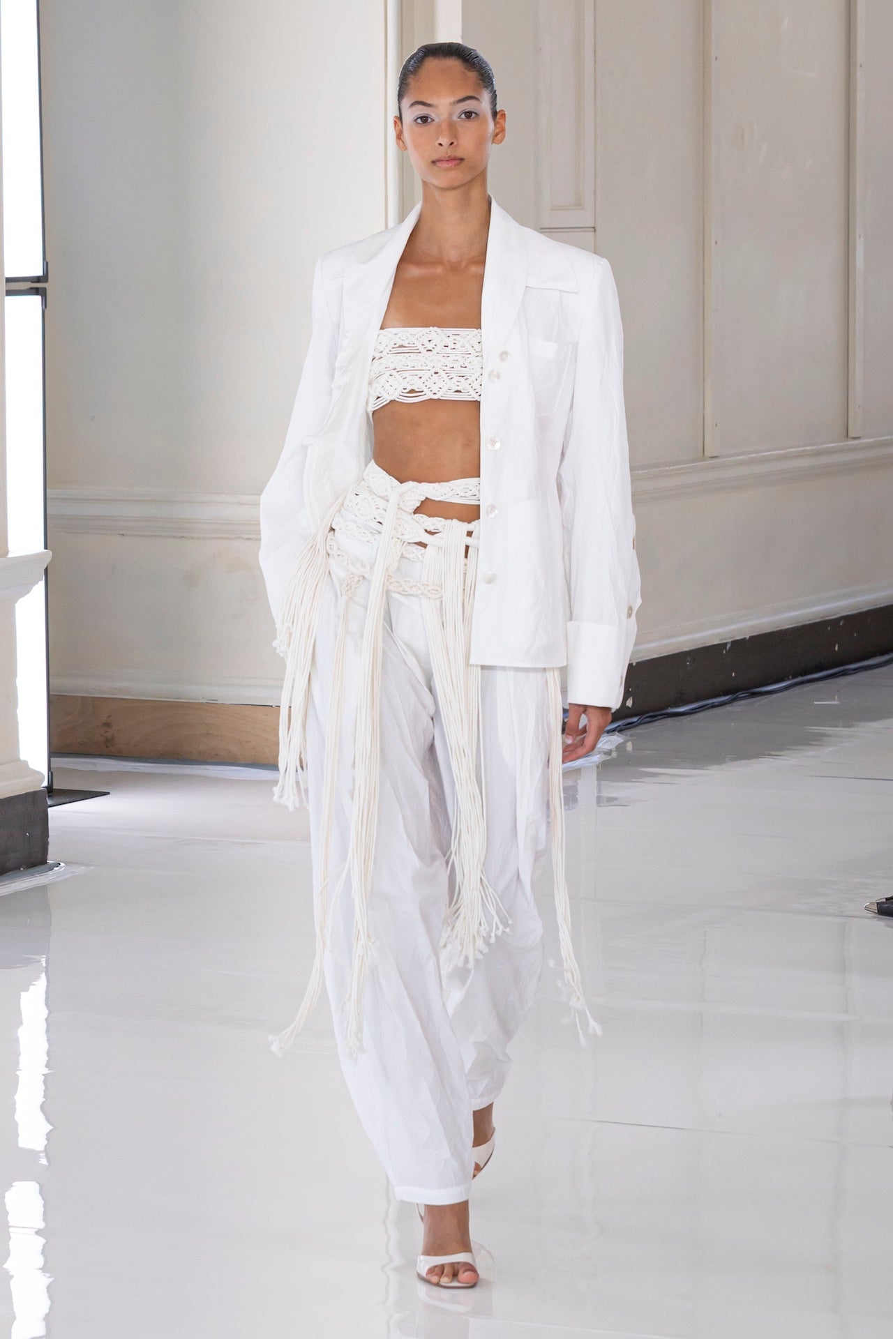 Simonet Jacket in White | Noon By Noor