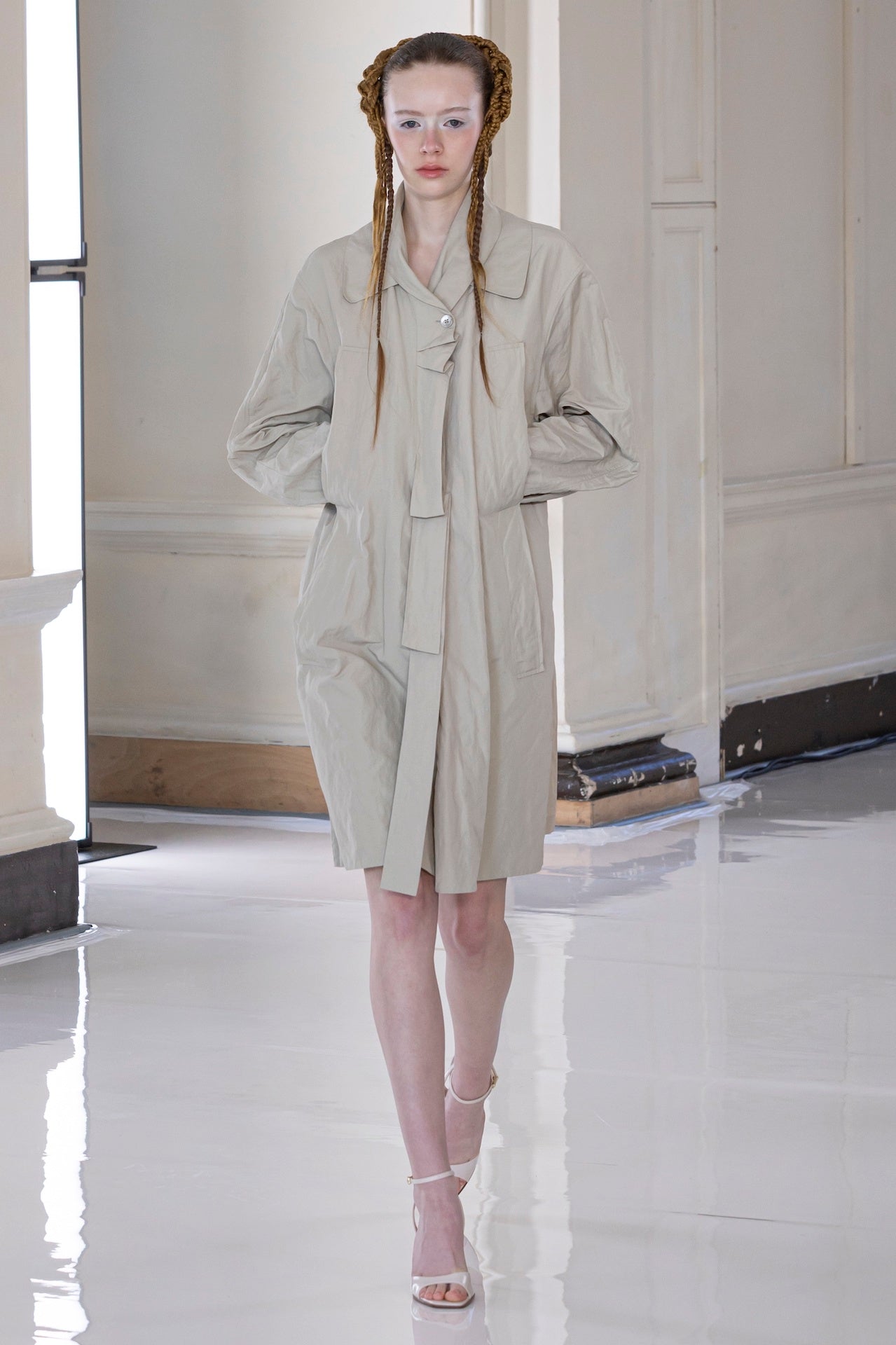 Samira Coat in Sand | Noon By Noor