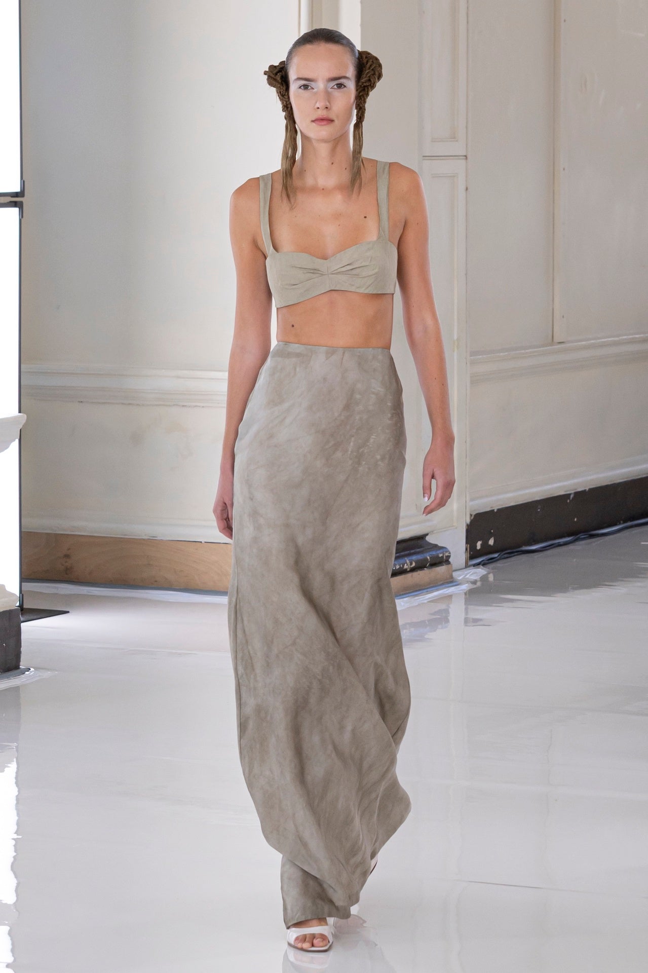 Afia Bralette in Desert Khaki | Noon By Noor