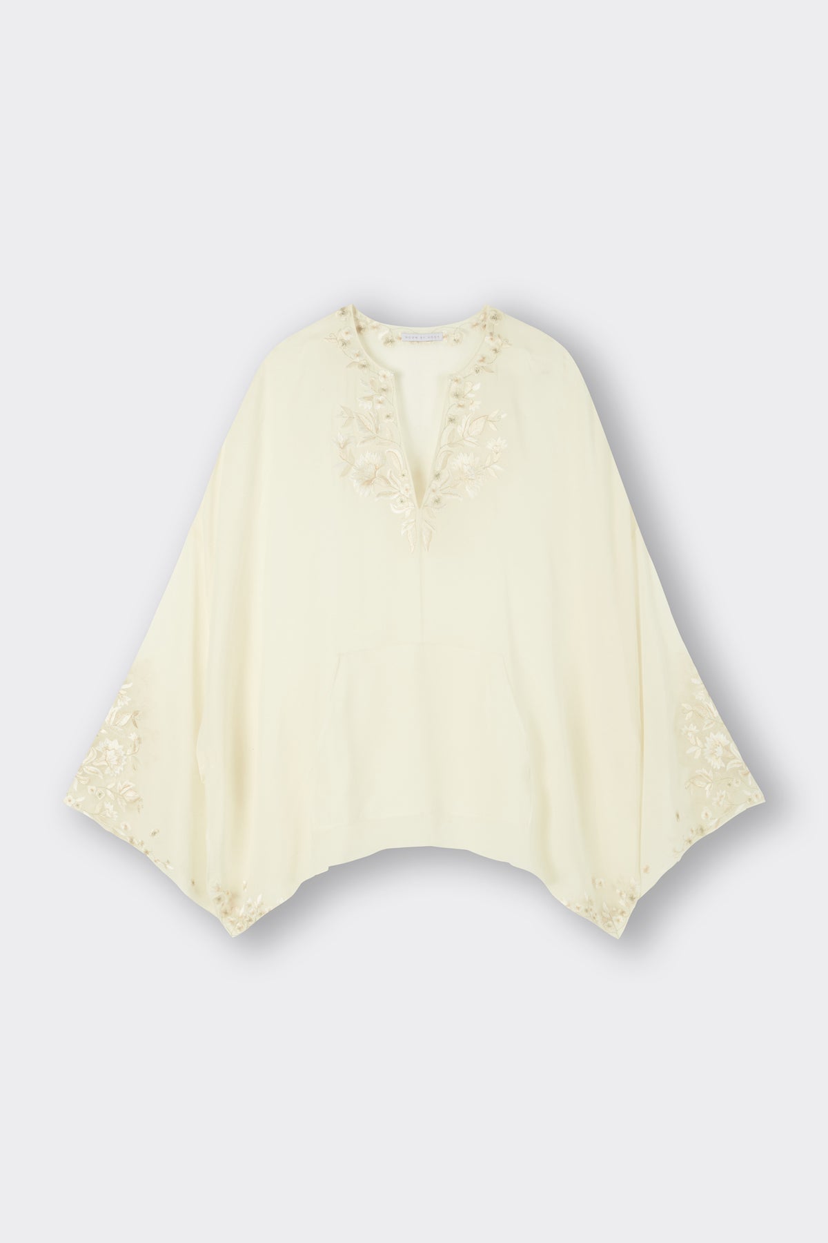 Charlotte Kaftan Top in Buttermilk | Noon By Noor