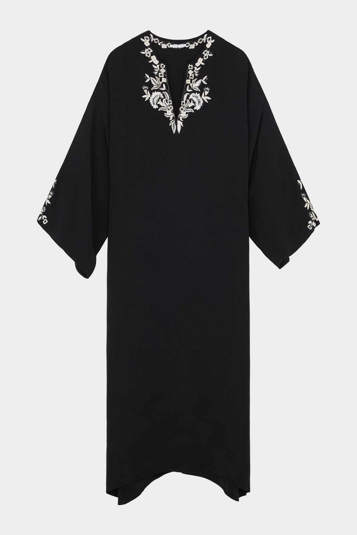 Charlotte Bis Kaftan Dress in Black| Noon by Noor