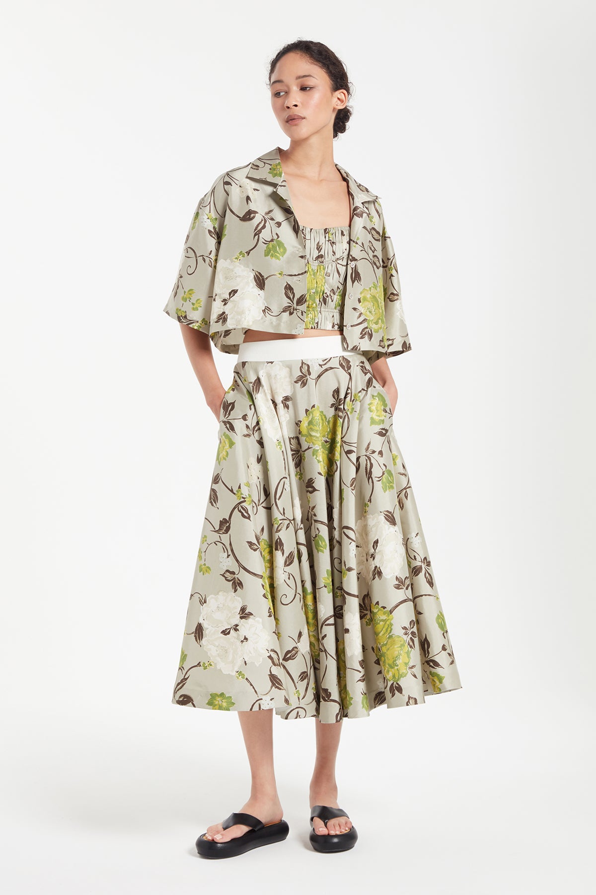 Taylor Skirt in Floral| Noon by Noor