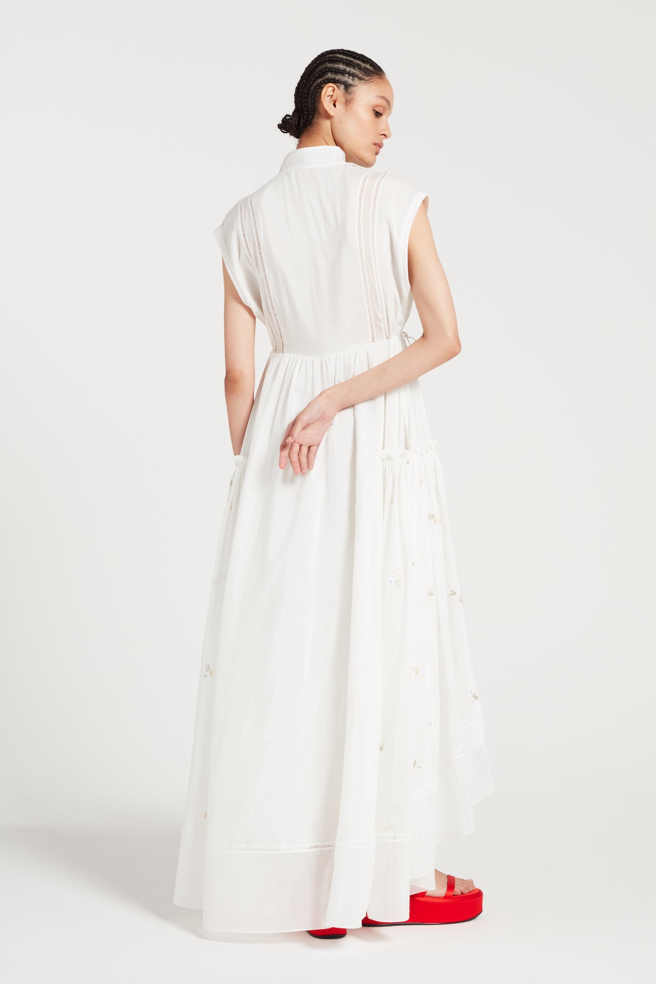 Amy Dress in Soft White | Noon By Noor