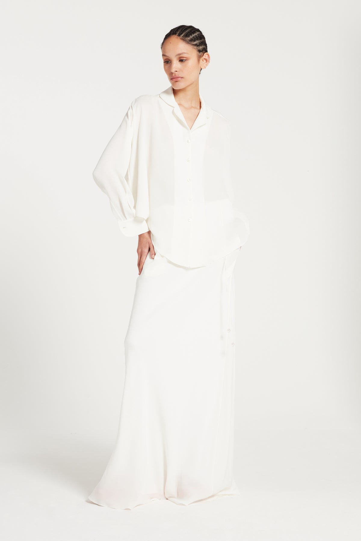 Debbie Skirt in Ivory | Noon By Noor