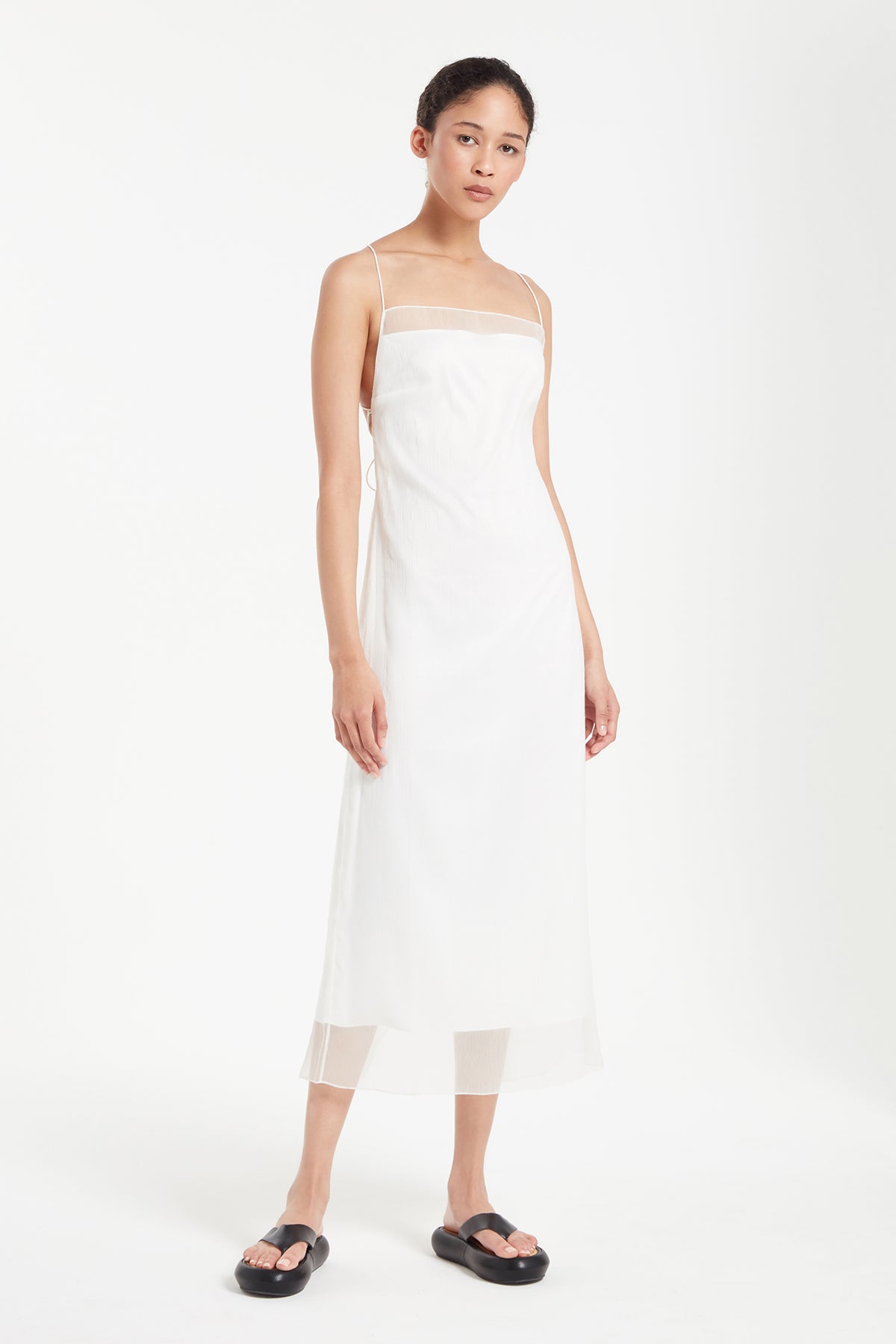 Flora Dress in Soft White| Noon by Noor
