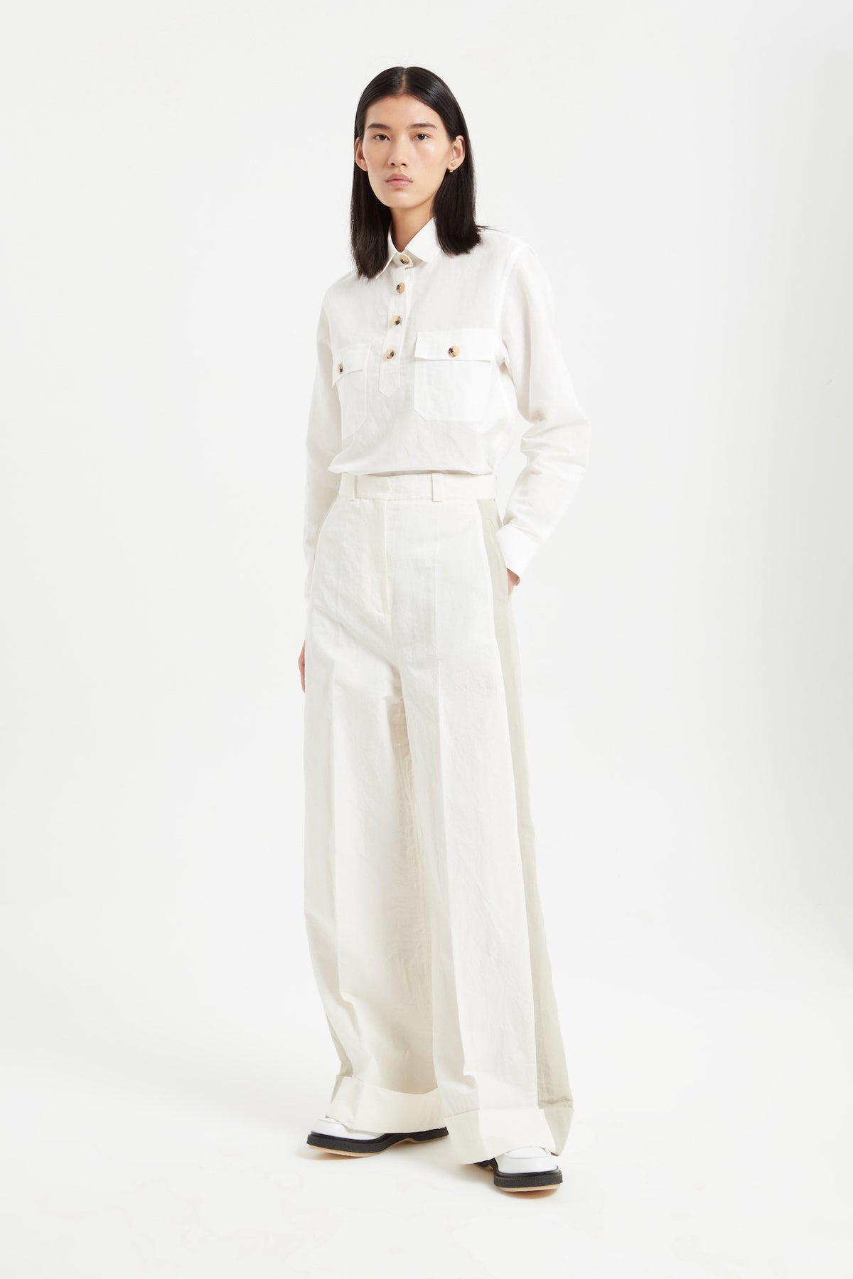 Ishan Shirt in Soft White | Noon By Noor