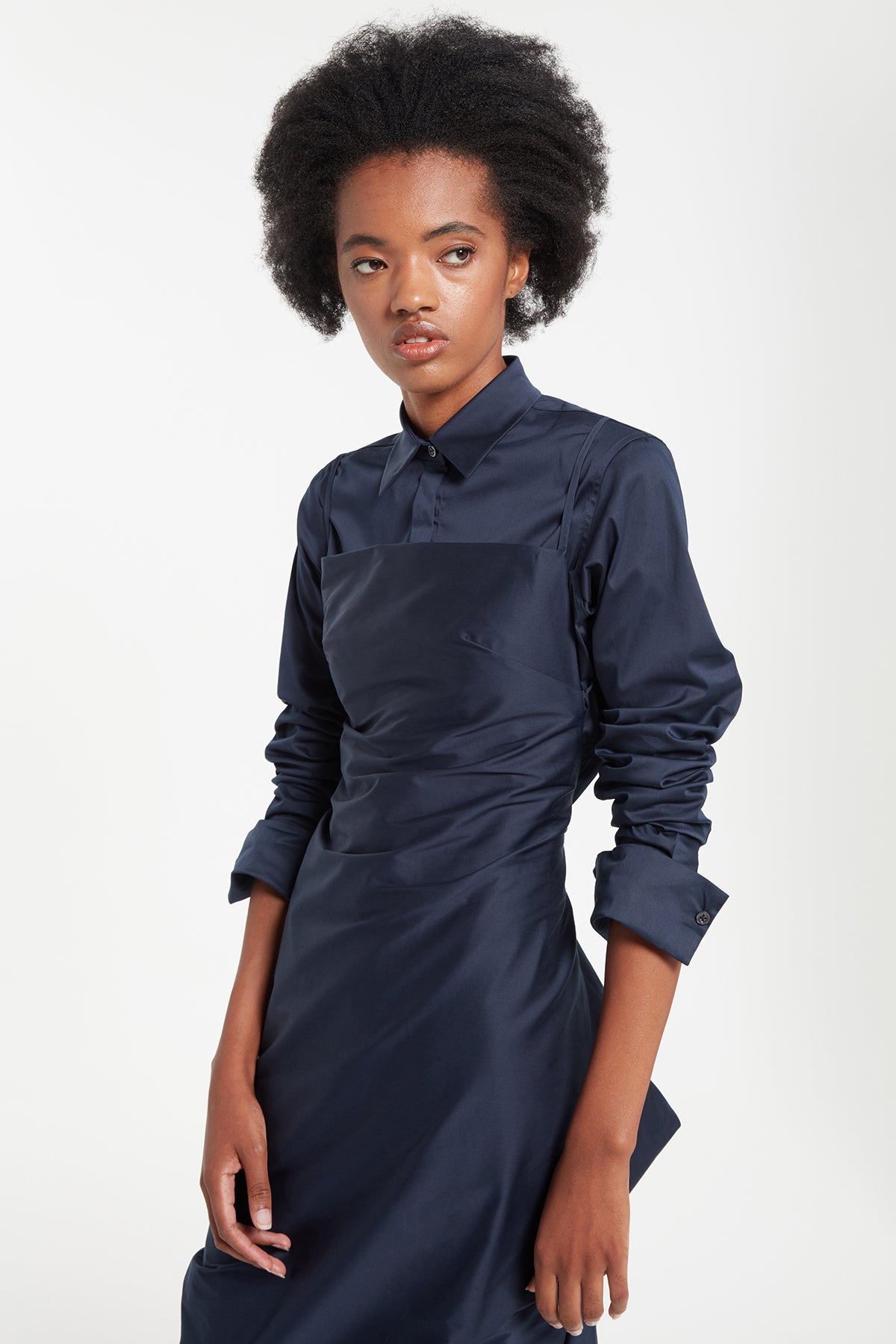 Martine Dress in Navy | Noon By Noor