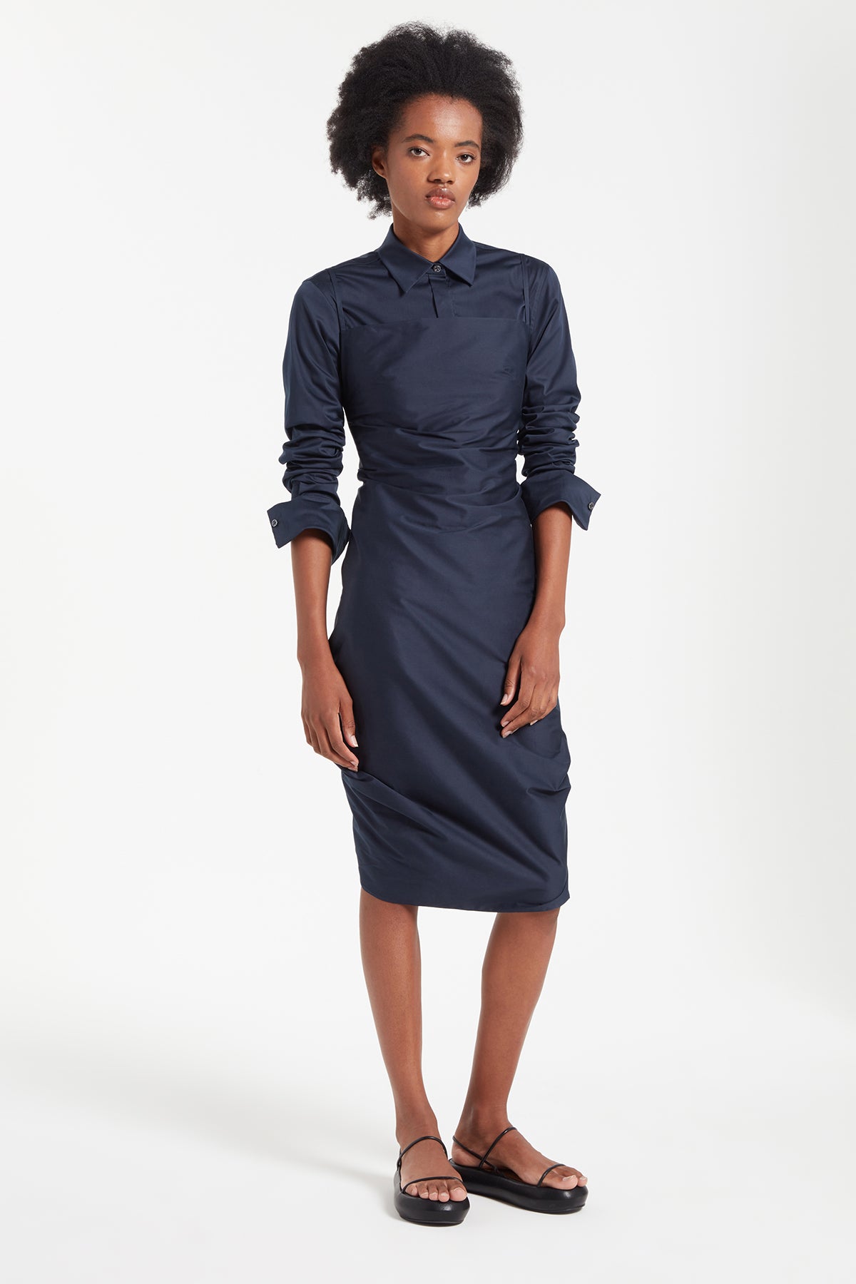 Martine Dress in Navy | Noon By Noor