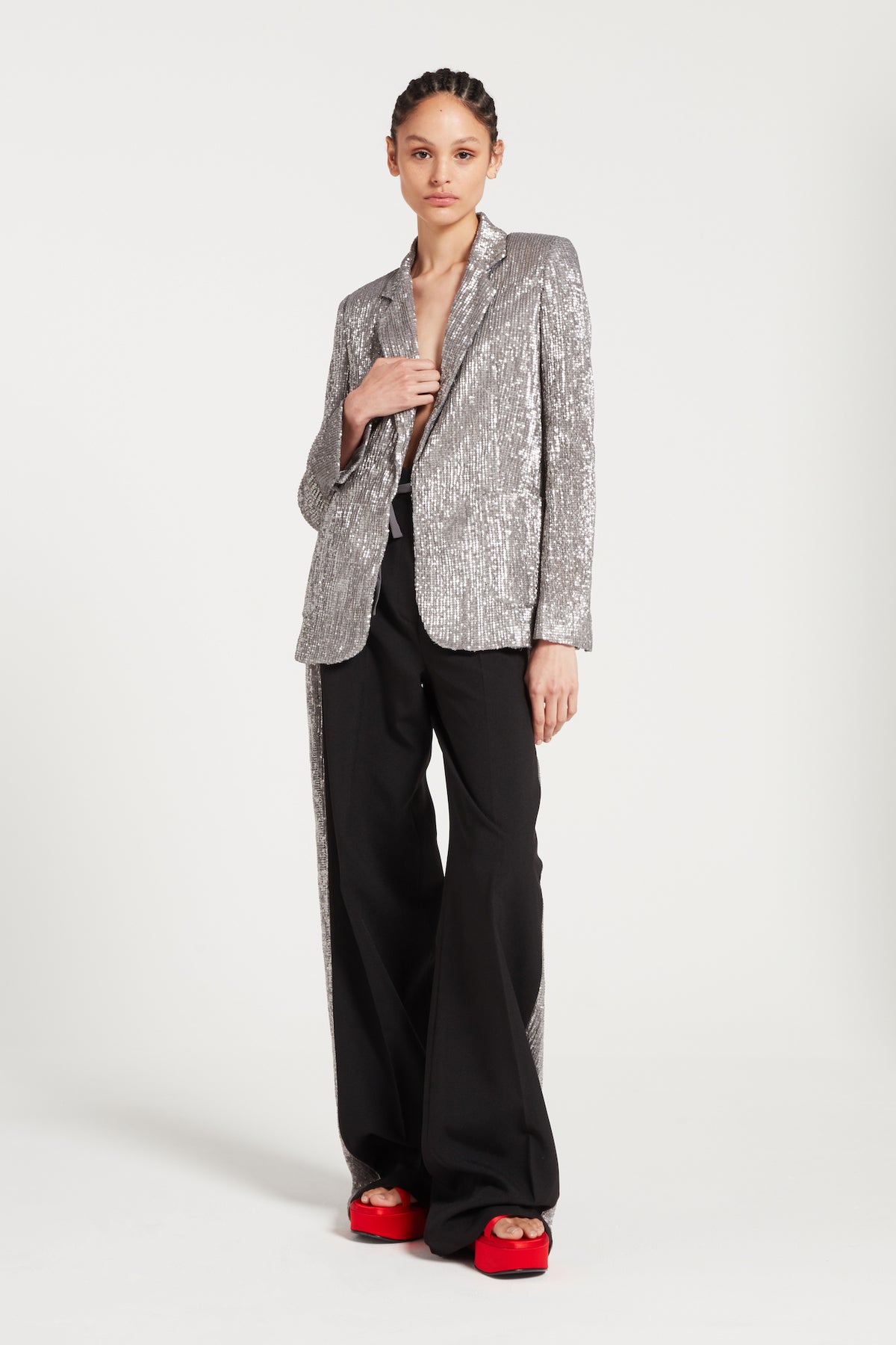 Rumer Jacket in Silver | Noon By Noor