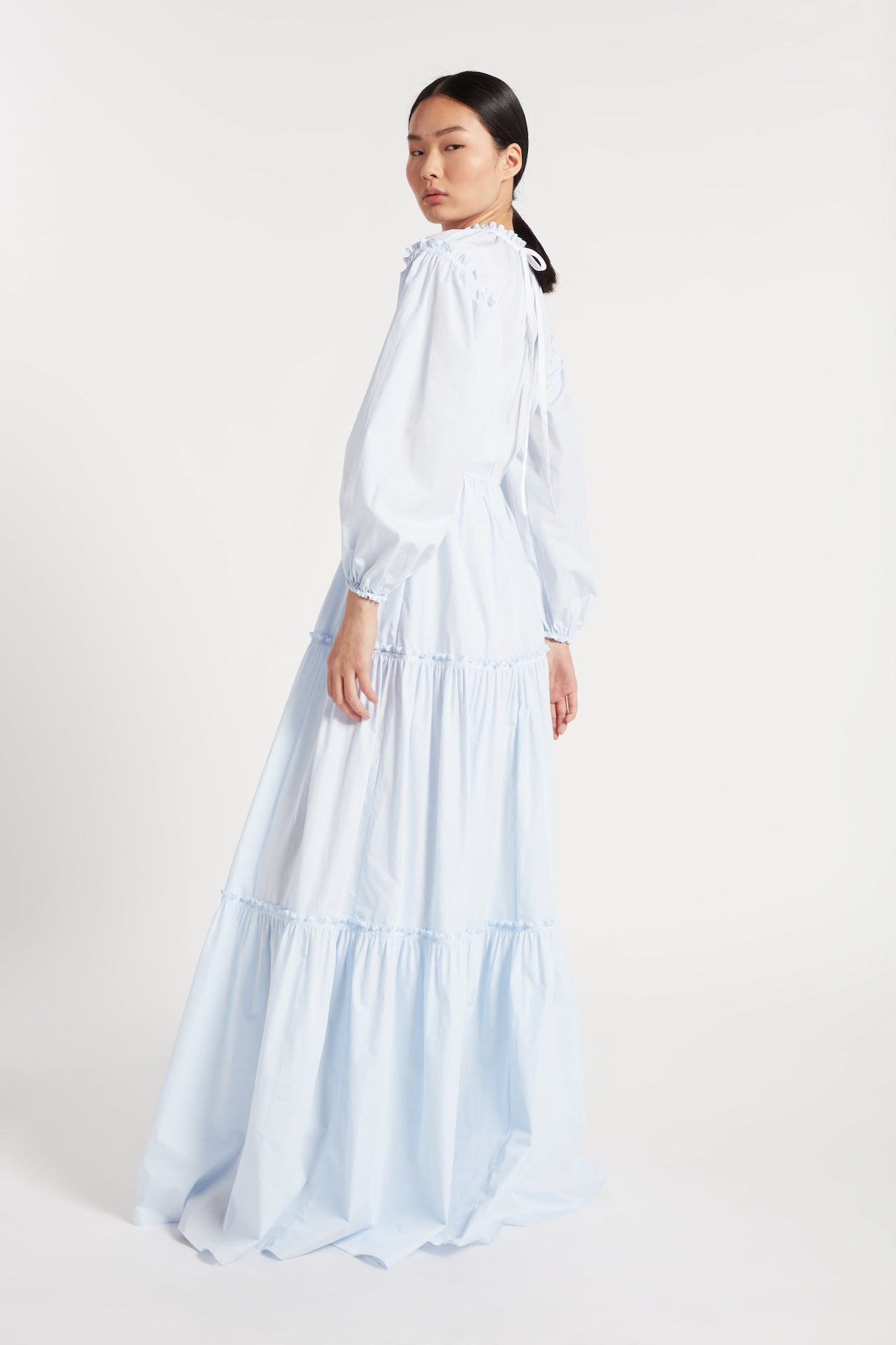 Teresa Dress in Pale Blue | Noon By Noor